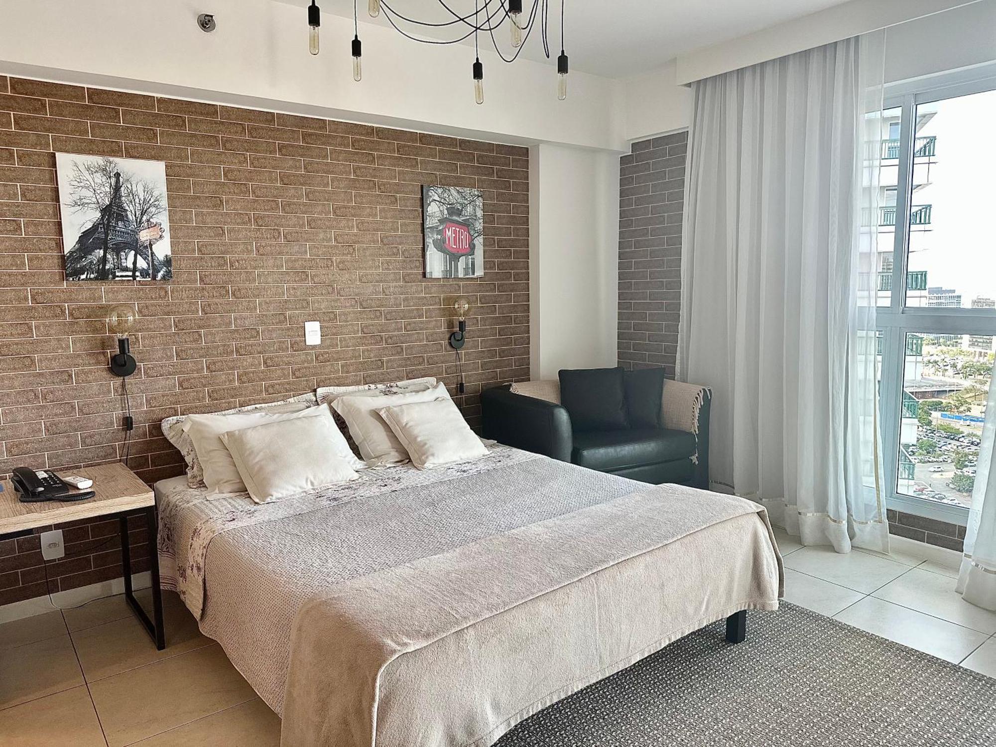 Apartament Ed Saint Moritz, Flat Com Garagem 02, Shn No Coracao De Brasília Zewnętrze zdjęcie